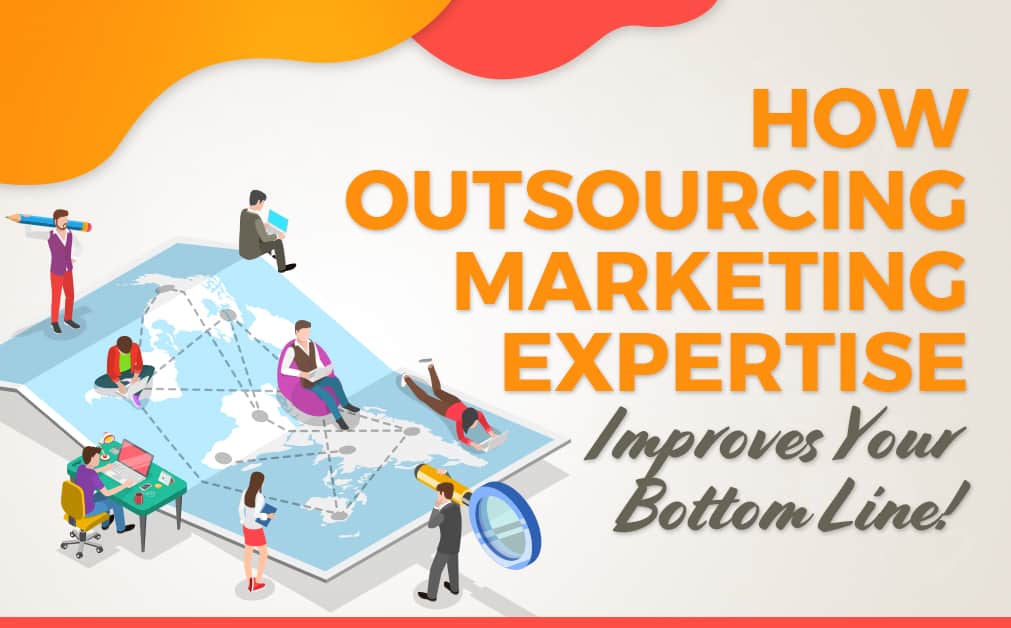 outsourcing to a freelance marketing consultant agency conceptual image