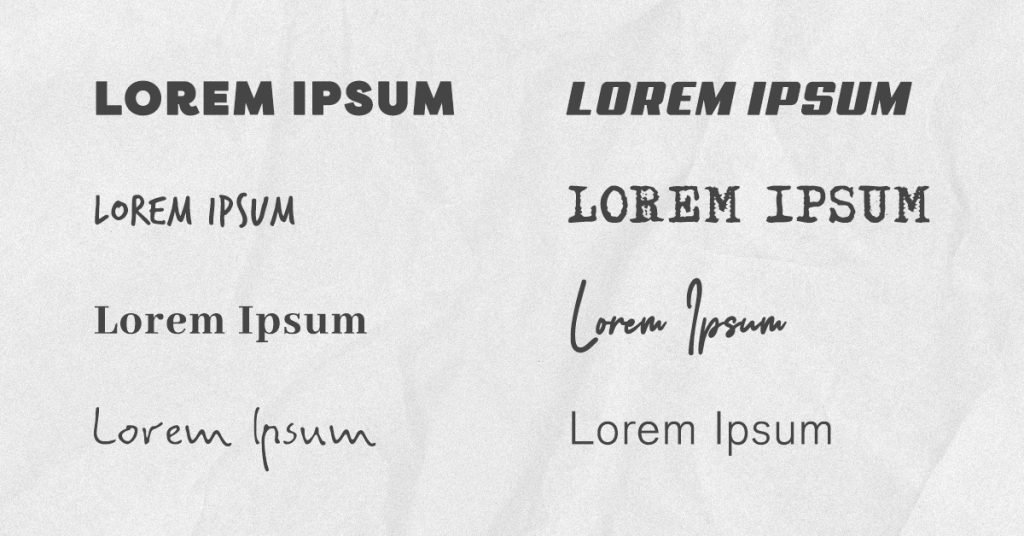 fonts example